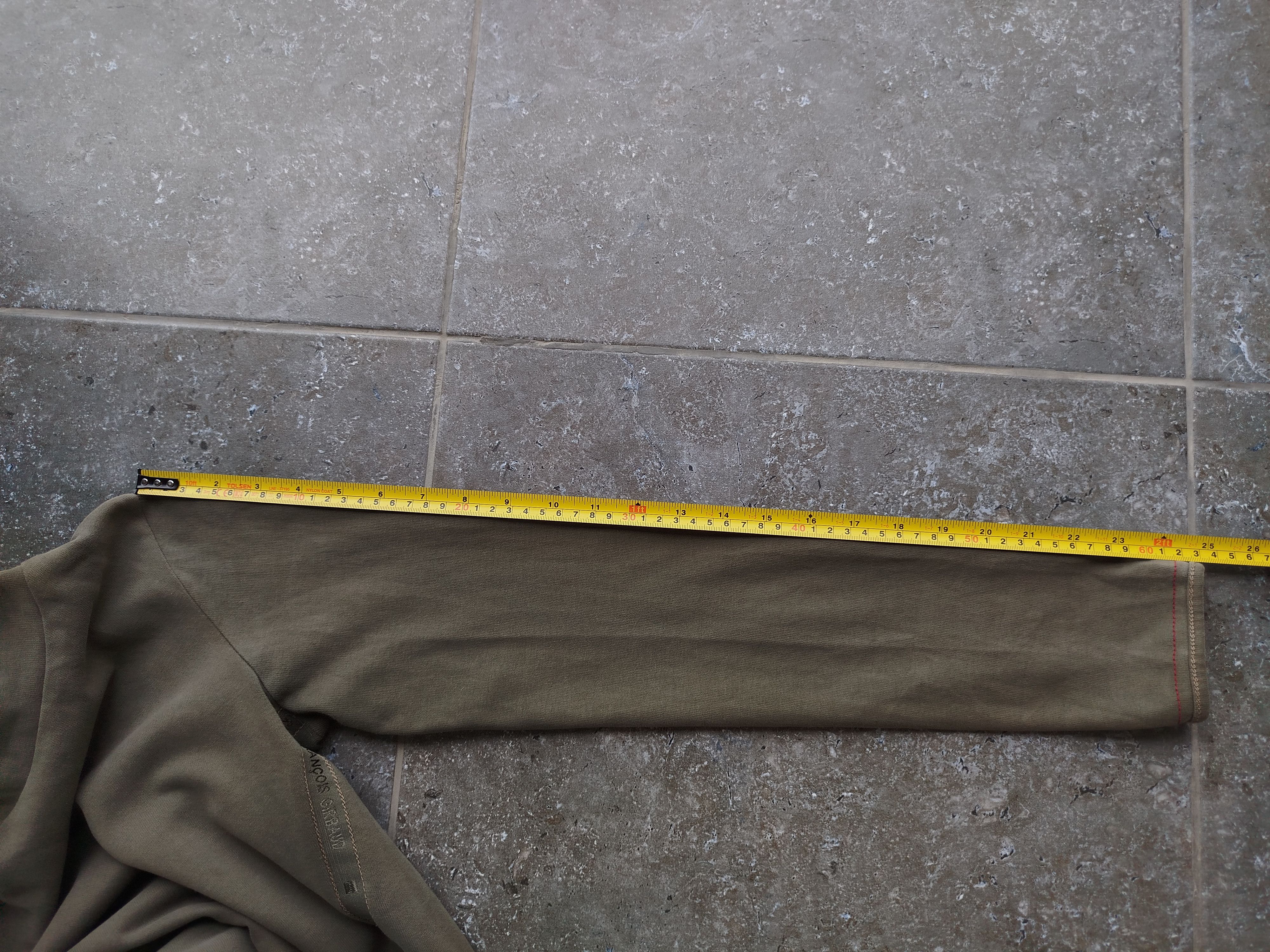 Marithe + Francois Girbaud Dress Long Sleeve Turtleneck Khaki Pockets Vintage Cotton Size S / US 4 / IT 40 - 17 Thumbnail