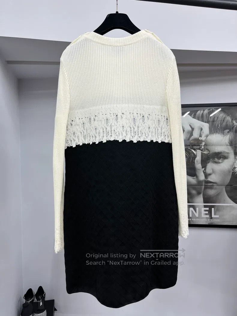 Chanel Chanel Equestrian series black and white stitching gold-bu Size XS / US 0-2 / IT 36-38 - 3 Thumbnail