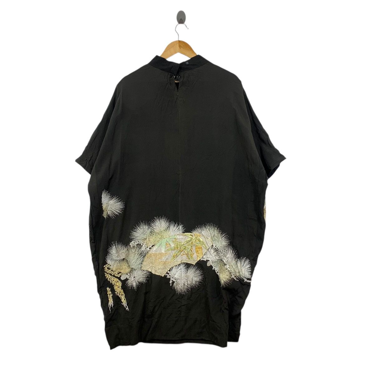 Vintage Vintage 70s KIMONO SAKURA JAPAN Traditional AOP Robe Coat Size 3XL / US 20-22 - 7 Thumbnail