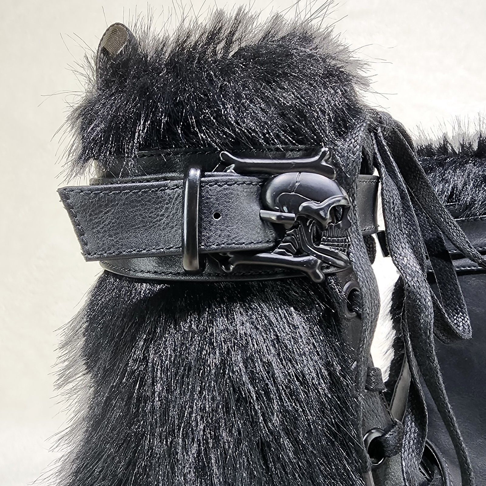 Demonia Cult DEMONIA 118 Furry Goth Punk Rock 3.25" Platform Boot Black Size US 5 / EU 37 - 8 Thumbnail