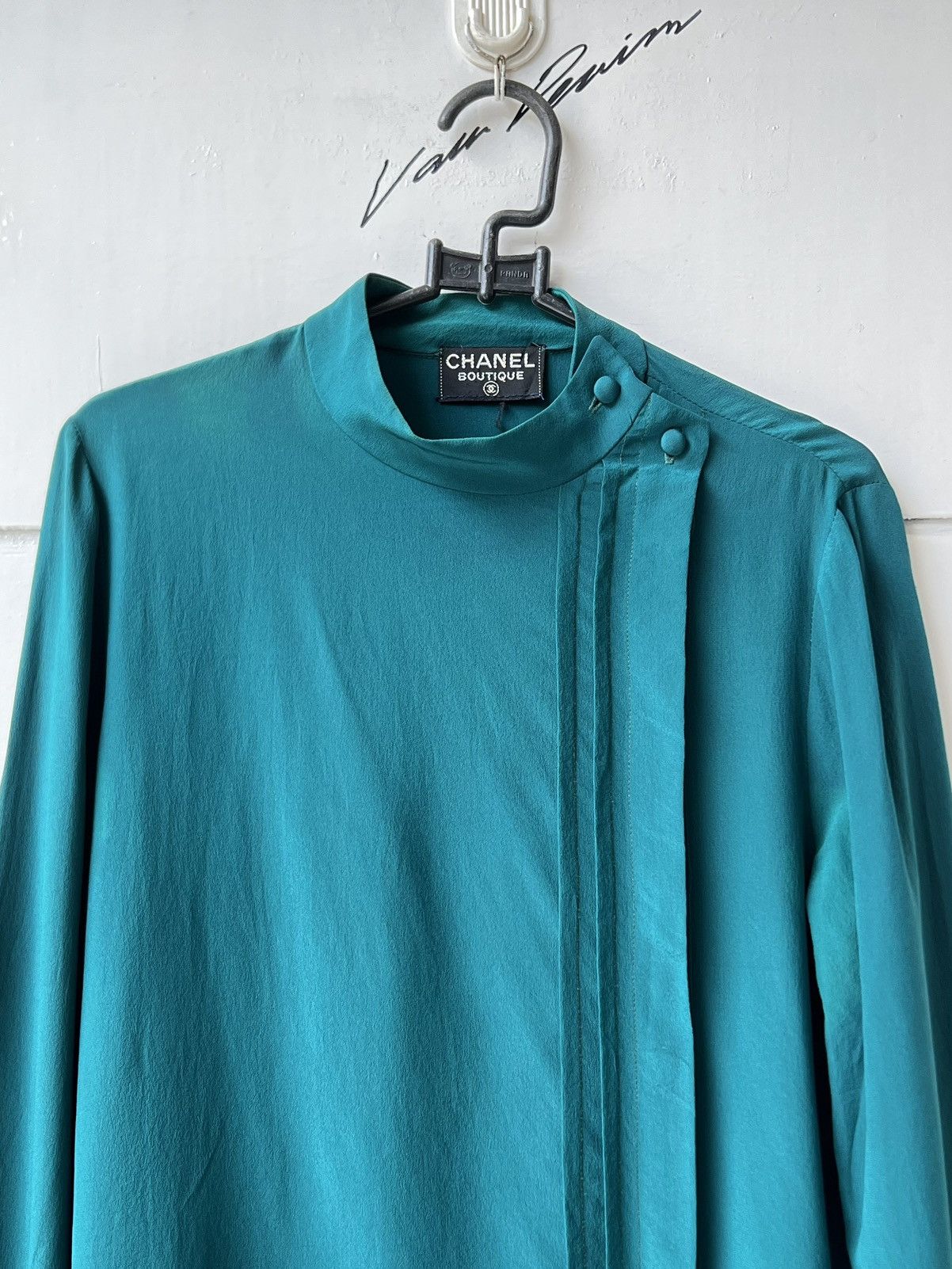 Chanel CHANEL BOUTIQUE Green Blouse Size XS / US 0-2 / IT 36-38 - 11 Thumbnail