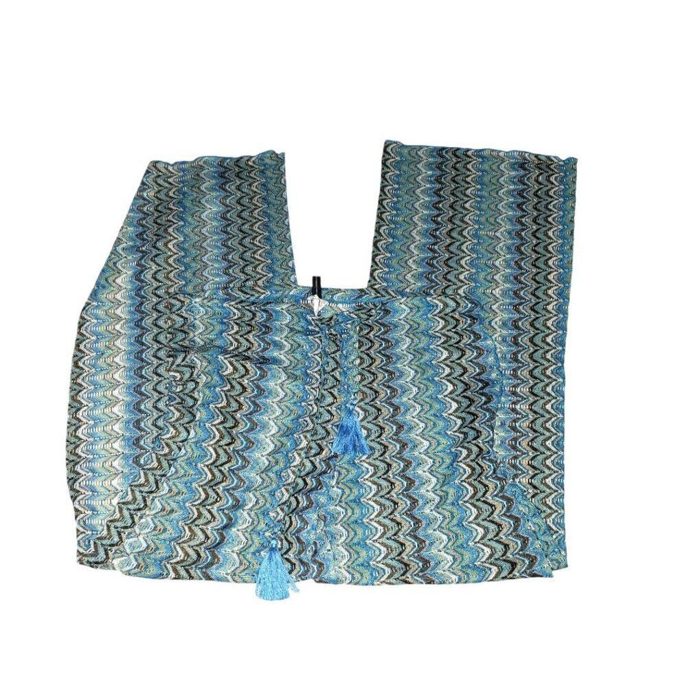 Designer CT1784 Becca Swim Cover up Turquoise Swim Pant M Size ONE SIZE - 3 Thumbnail