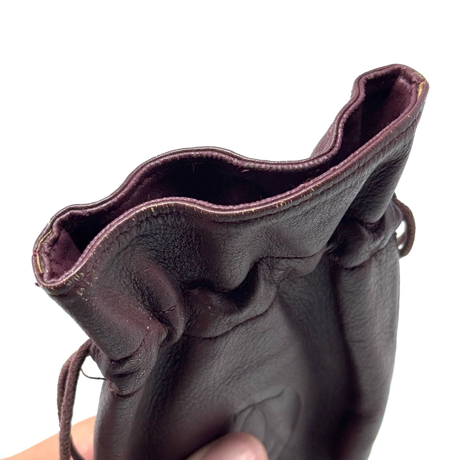 Cartier Cartier Dark Red Leather Pouch Size ONE SIZE - 7 Thumbnail