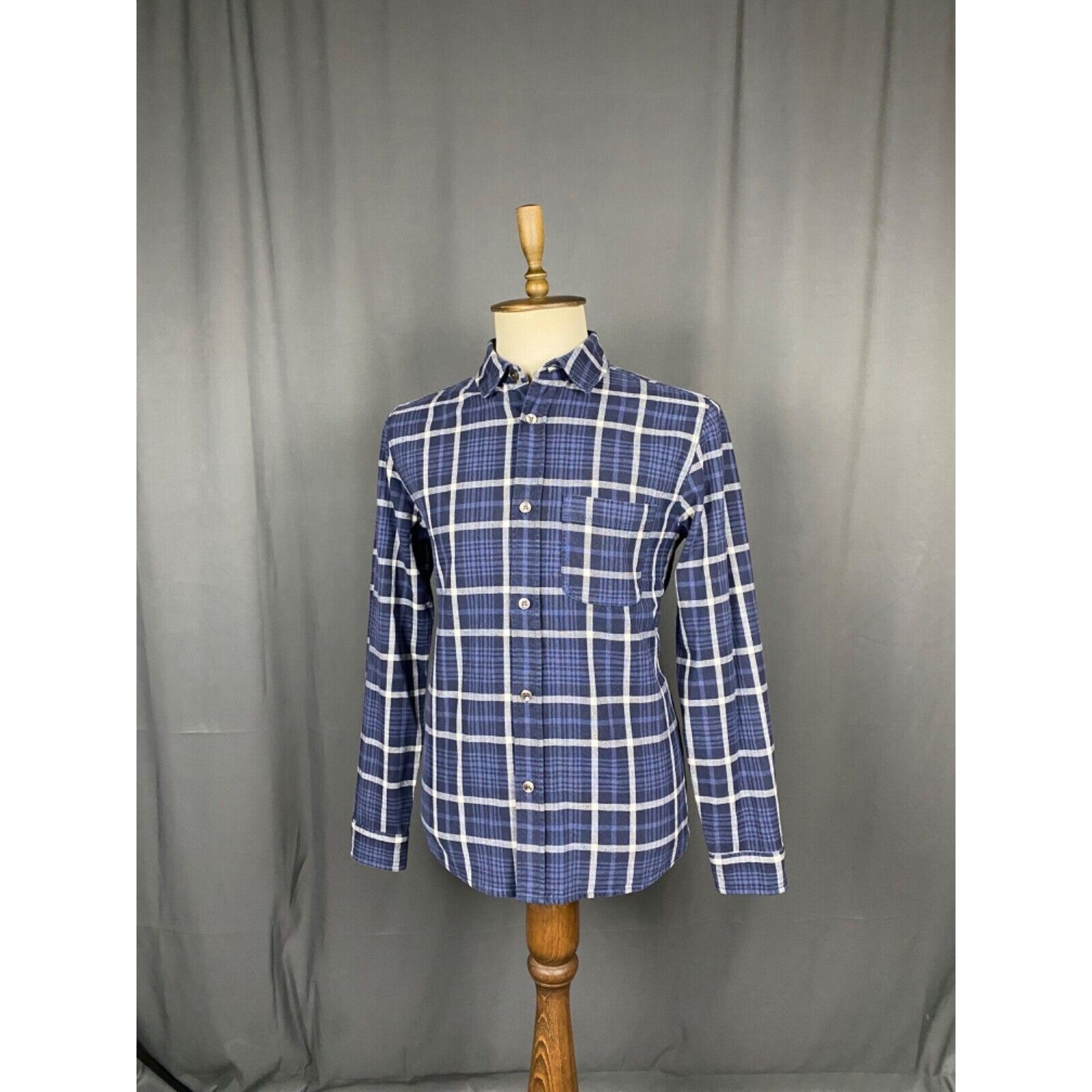 A.P.C. MINT! A.P.C. Men's Blue Checked Overshirt Jacket Size M Size US M / EU 48-50 / 2 - 5 Thumbnail