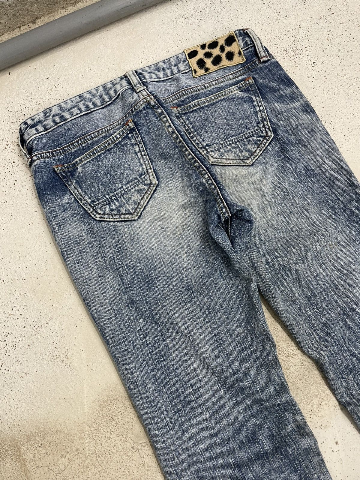 Acid Wash Rusty Skinny Japan Denim