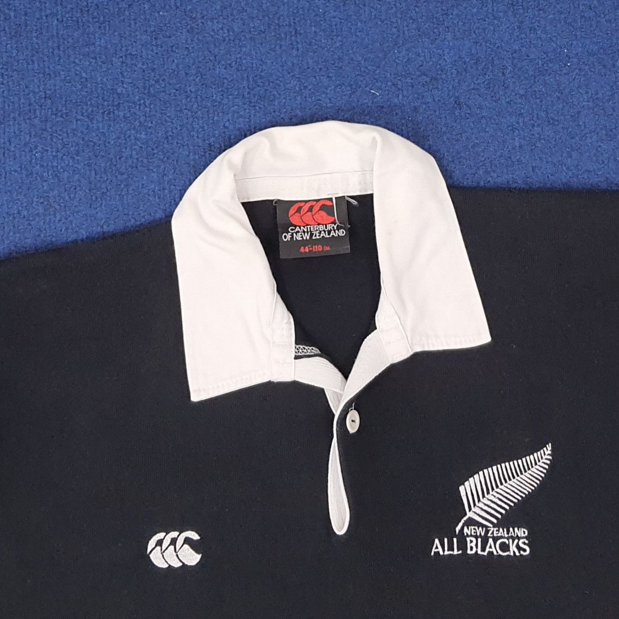All Blacks Vintage Canterbury of New Zealand Rugby Union Polo C239N64 Size US L / EU 52-54 / 3 - 2 Thumbnail