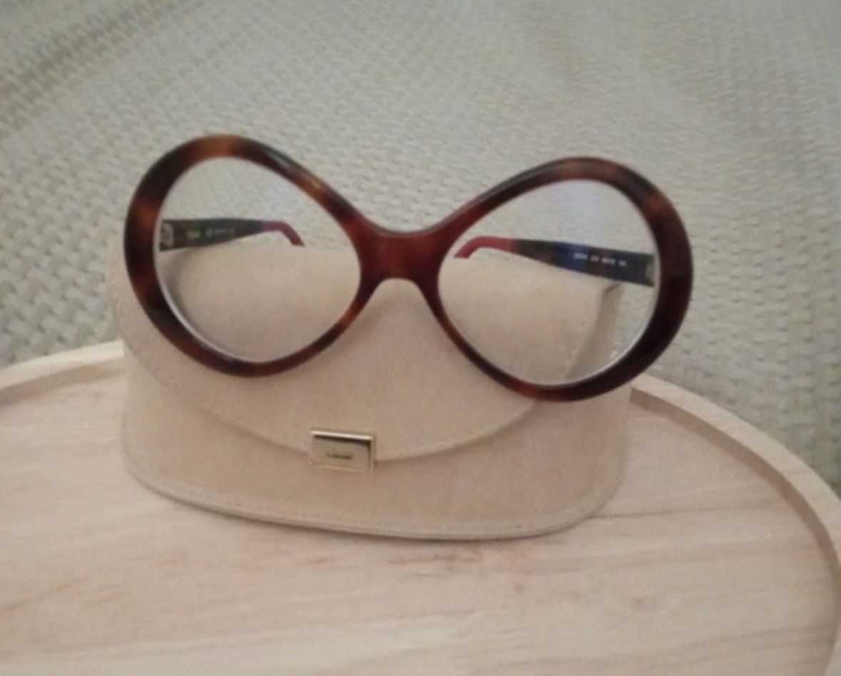 Chloe Chloé Eyeglasses – Gold & Tortoiseshell – Excellent Cond Size ONE SIZE - 4 Thumbnail