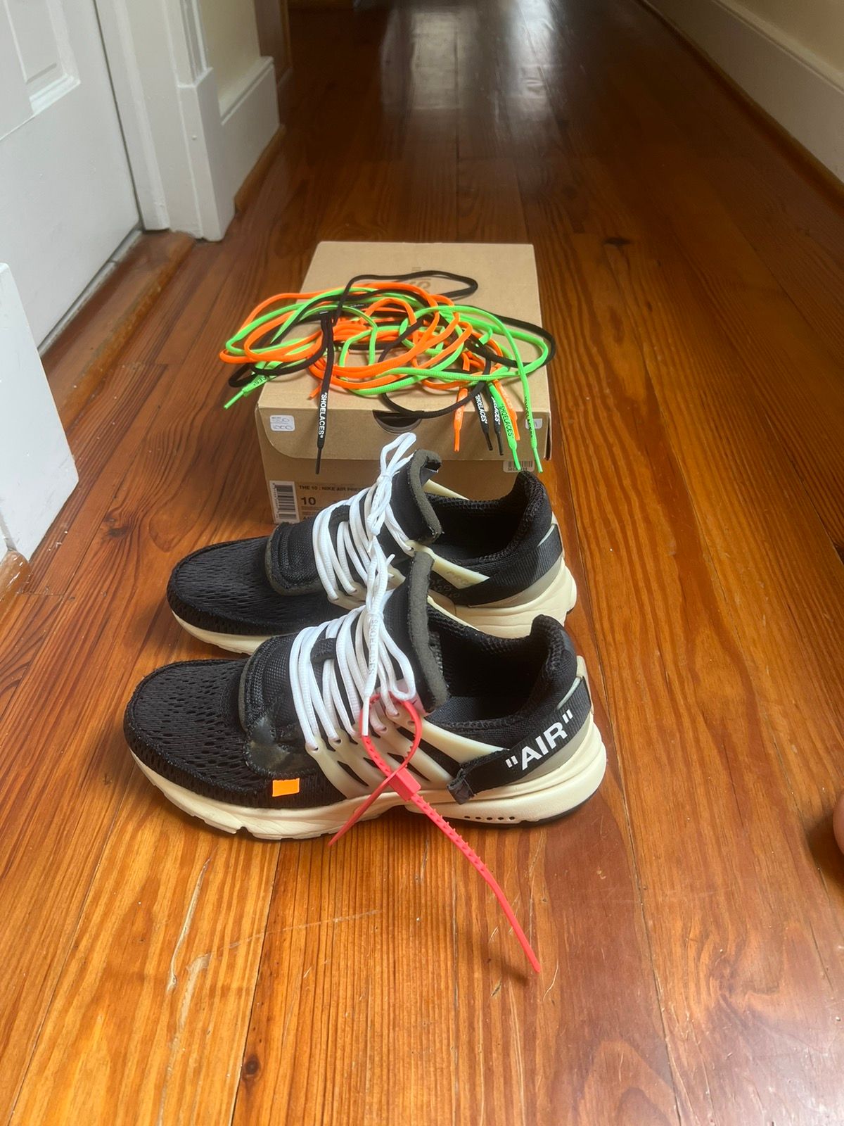 Pre-owned Nike X Off White 2017 Nike Air Presto Off-white Low The Ten Virgil Abloh 10 Shoes In Black