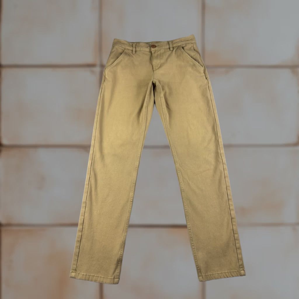 Vintage Mugsy Belmonts Pants Mens 30x32 Beige Stretch Chino Comfort Classic Casual Flat Front Straight Pockets 30 in Inseam Regular Mens Size US 30 / EU 46 - 1 Thumbnail