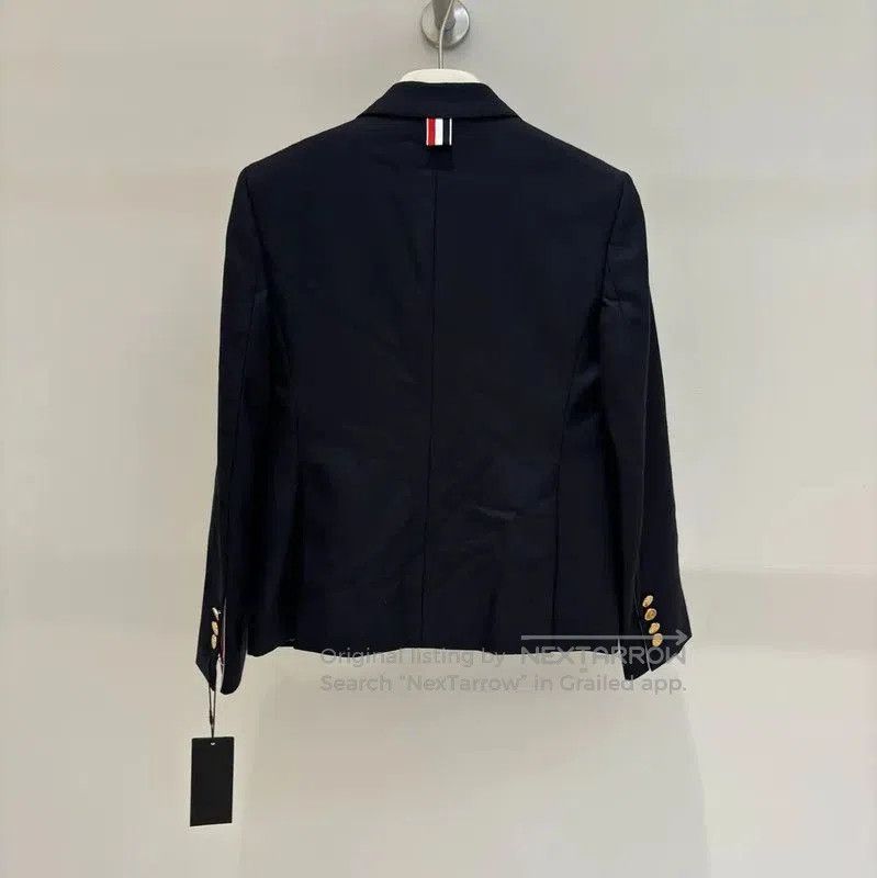 Thom Browne Thom Browne Navy Wool Women's Cardigan . Size M / US 6-8 / IT 42-44 - 2 Thumbnail