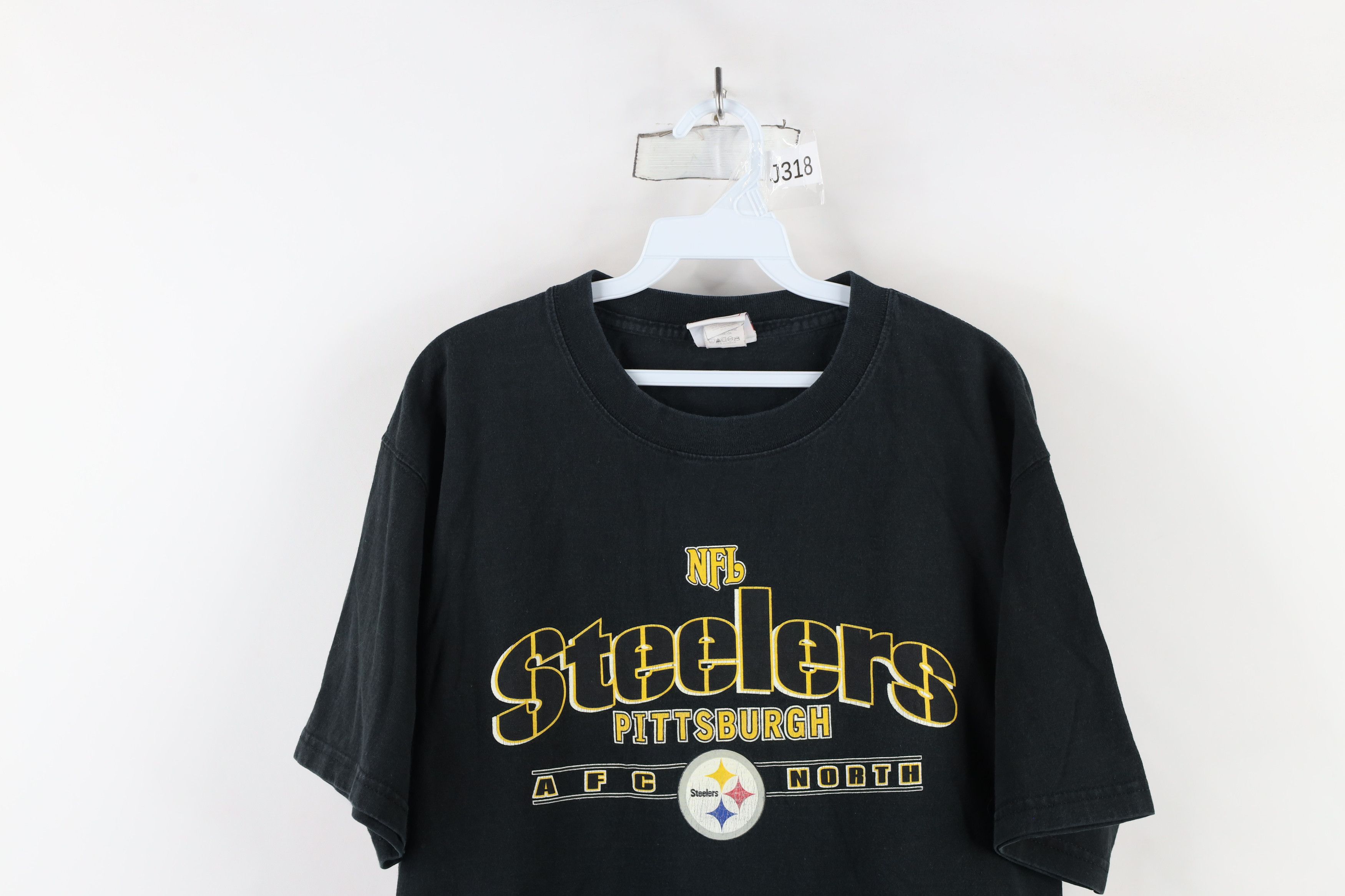 Vintage Vintage NFL Spell Out Pittsburgh Steelers Football T-Shirt Size US L / EU 52-54 / 3 - 2 Thumbnail