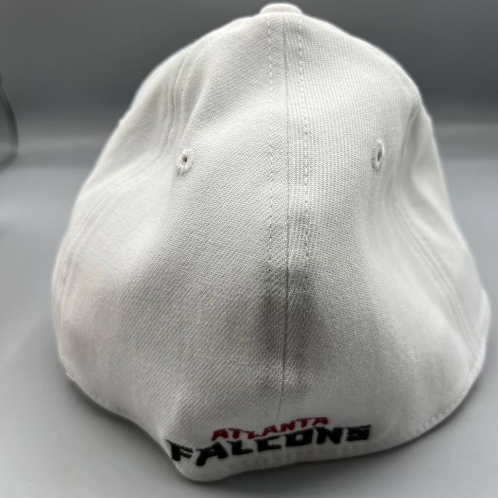 New Era Atlanta Falcons Hat Men L-XL White Stretch Fitted Cap New Size ONE SIZE - 4 Thumbnail