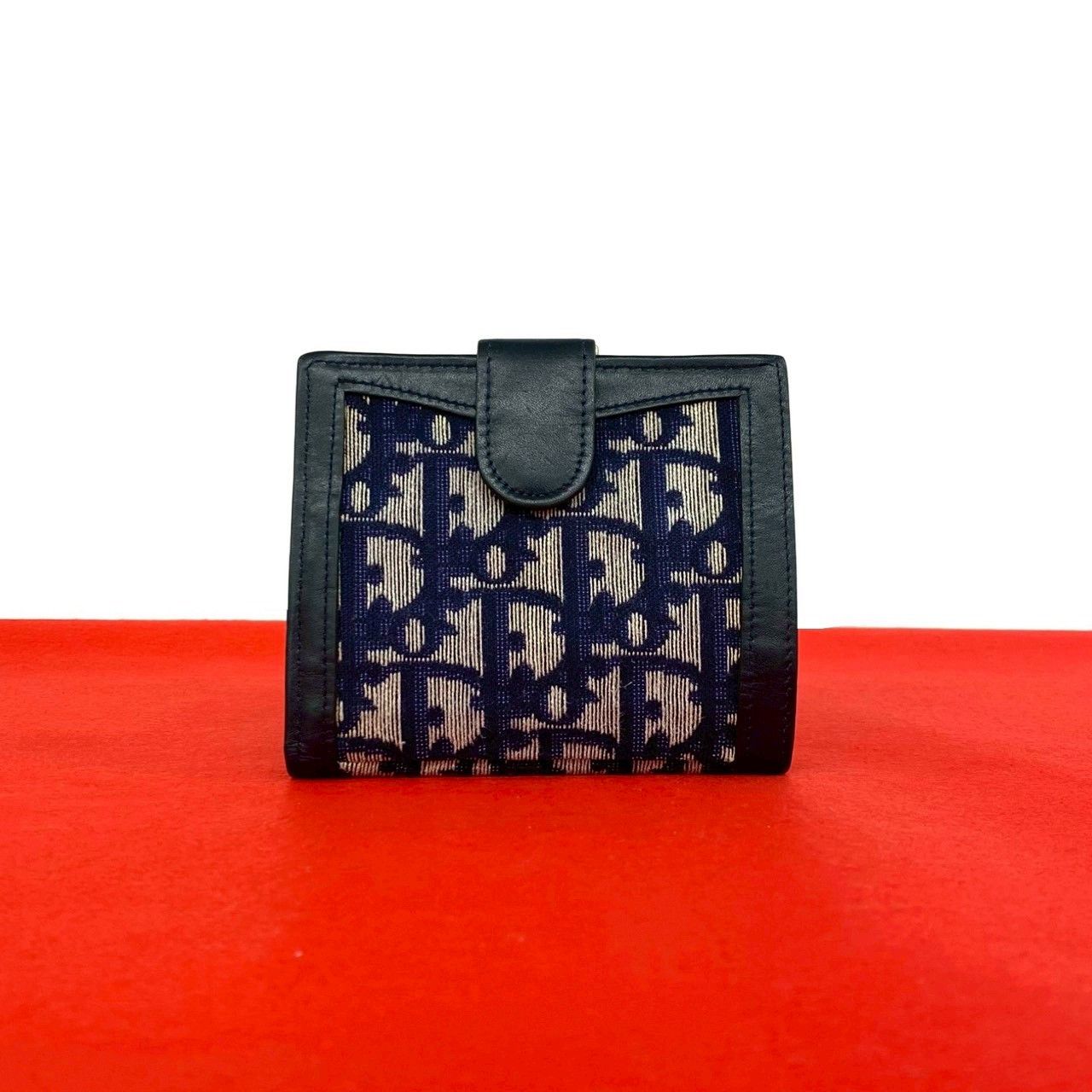 Dior Dior Christian Dior Trotter Canvas Leather Wallet Textile Short Wallet DUTY FREE for USA Size ONE SIZE - 1 Thumbnail