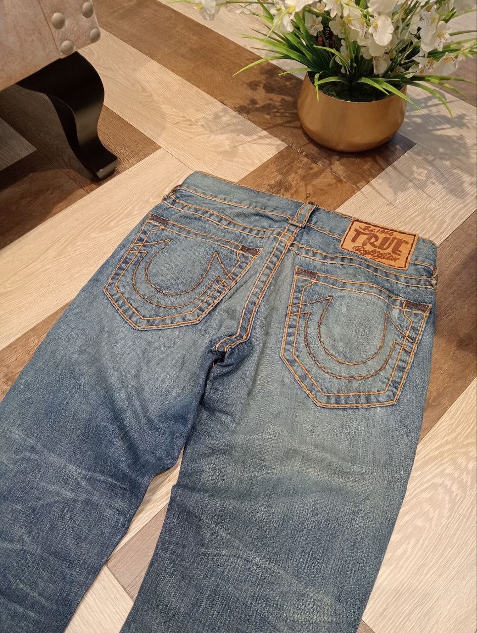 True Religion VINTAGE TRUE RELIGION WASHED BLUE DENIM PANTS Size US 29 - 18 Thumbnail