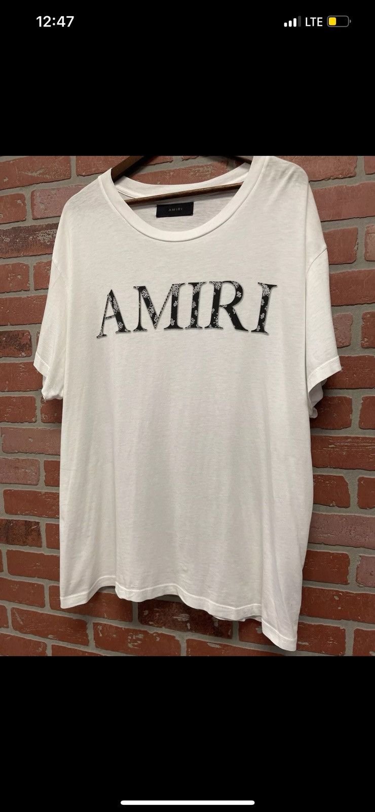 Amiri Amiri White Paisley Logo Tee Size XXL Size US XXL / EU 58 / 5 - 3 Thumbnail