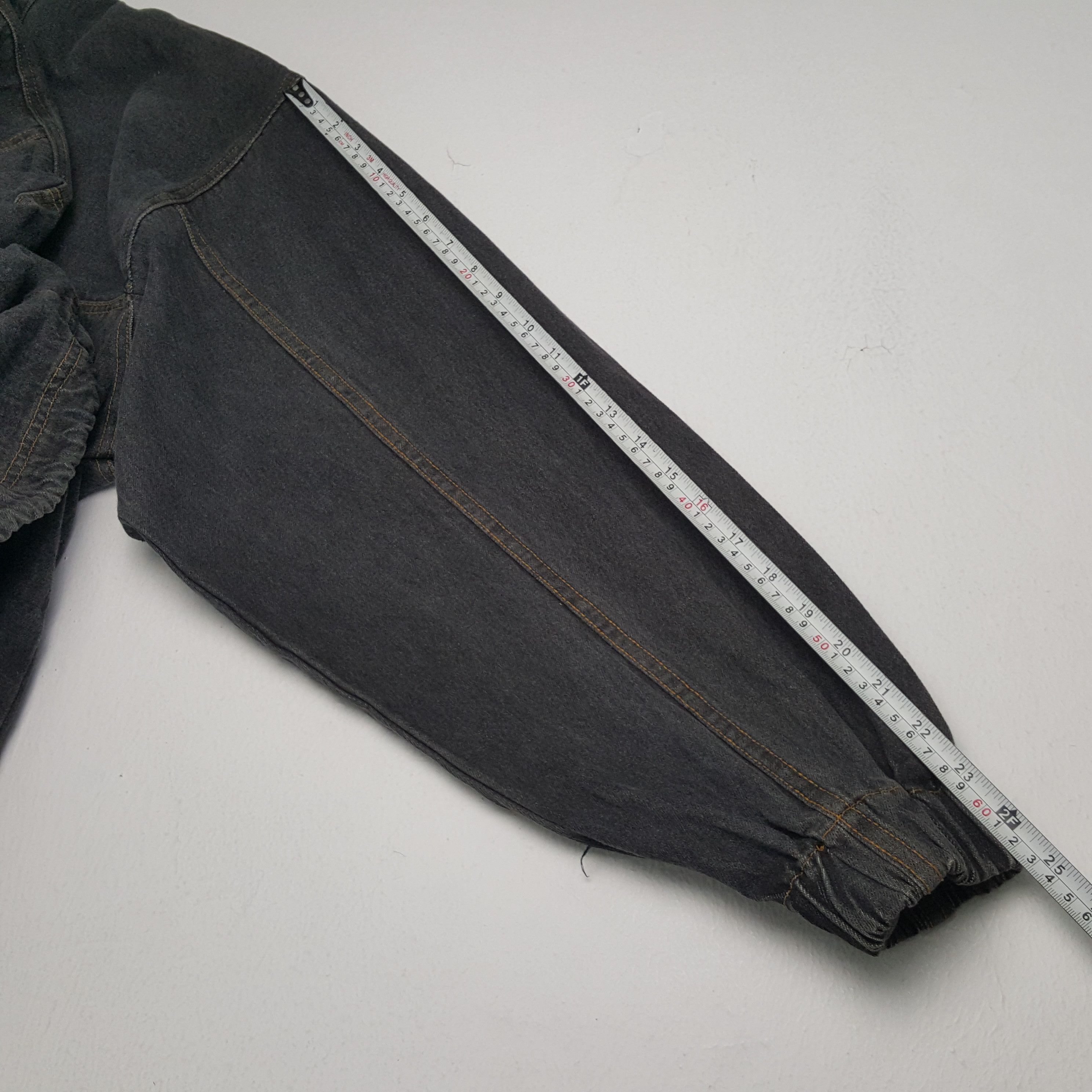Japanese Brand × Vintage Half Zipper Denim X Custom NUMBER (N)INE Rare Design Jacket Size US XL / EU 56 / 4 - 6 Thumbnail