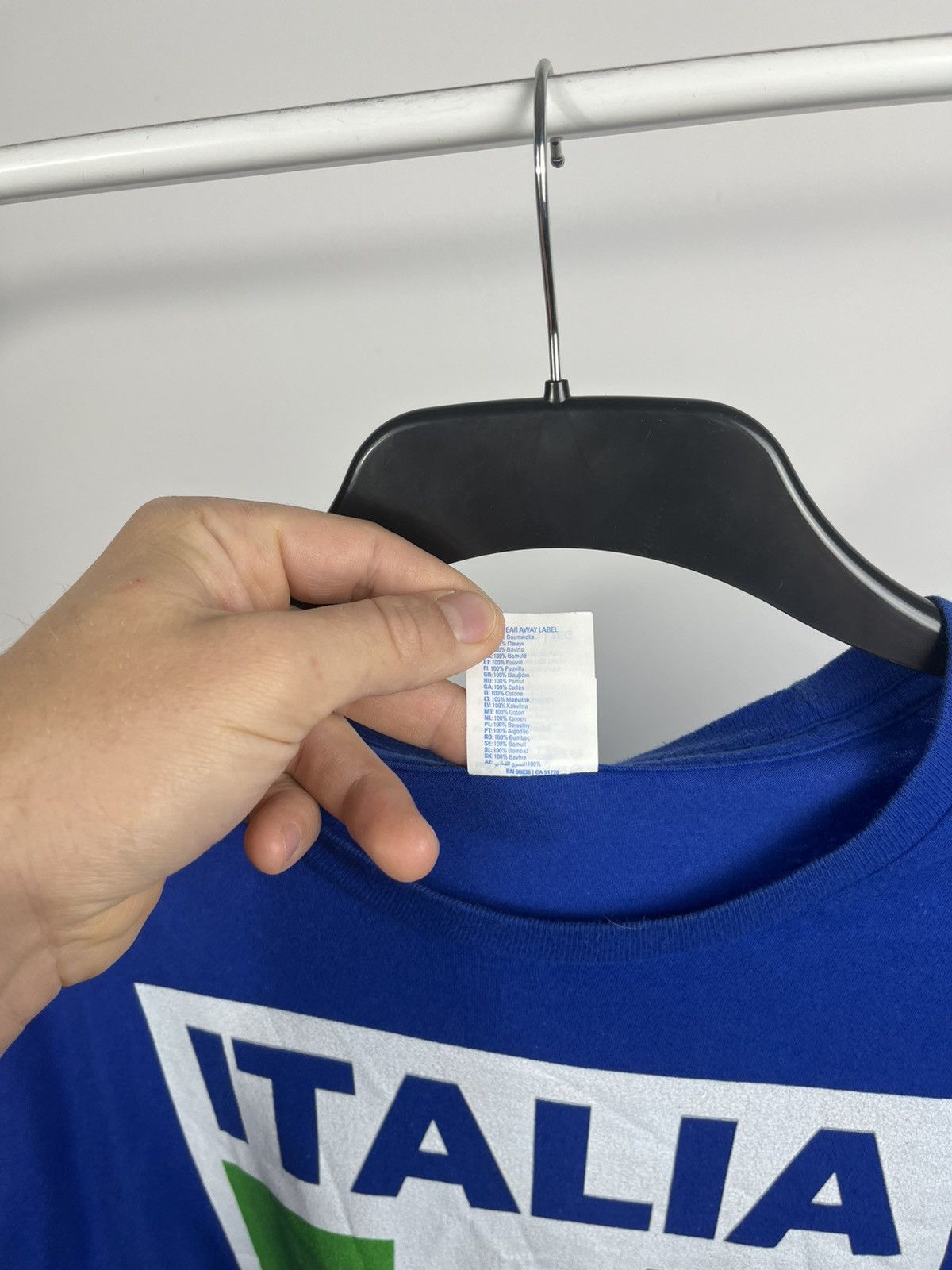 Other Italia Flag Graphic T-Shirt Blue Port & Company 3XL Size US XXL / EU 58 / 5 - 7 Thumbnail