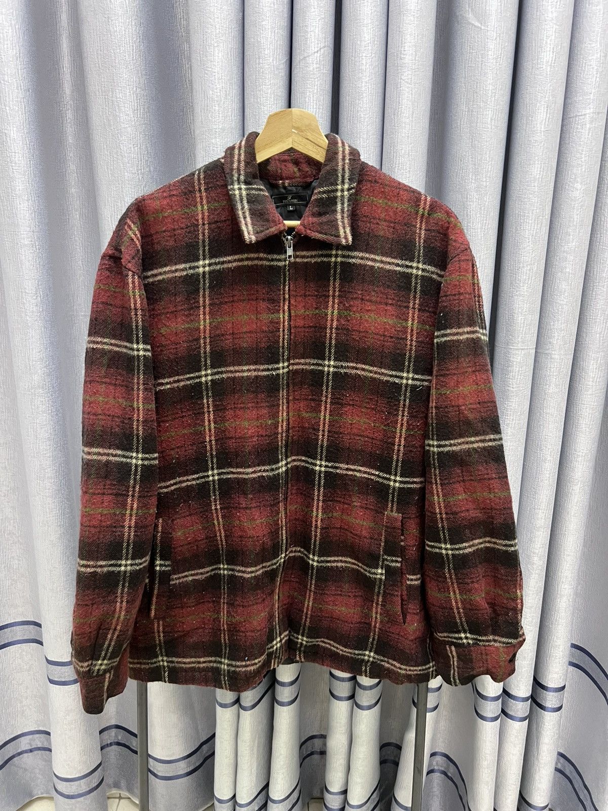 Flannel Vintage JapaneseBrand Feusion Flannel Zipper Jacket wool Size US L / EU 52-54 / 3 - 2 Thumbnail