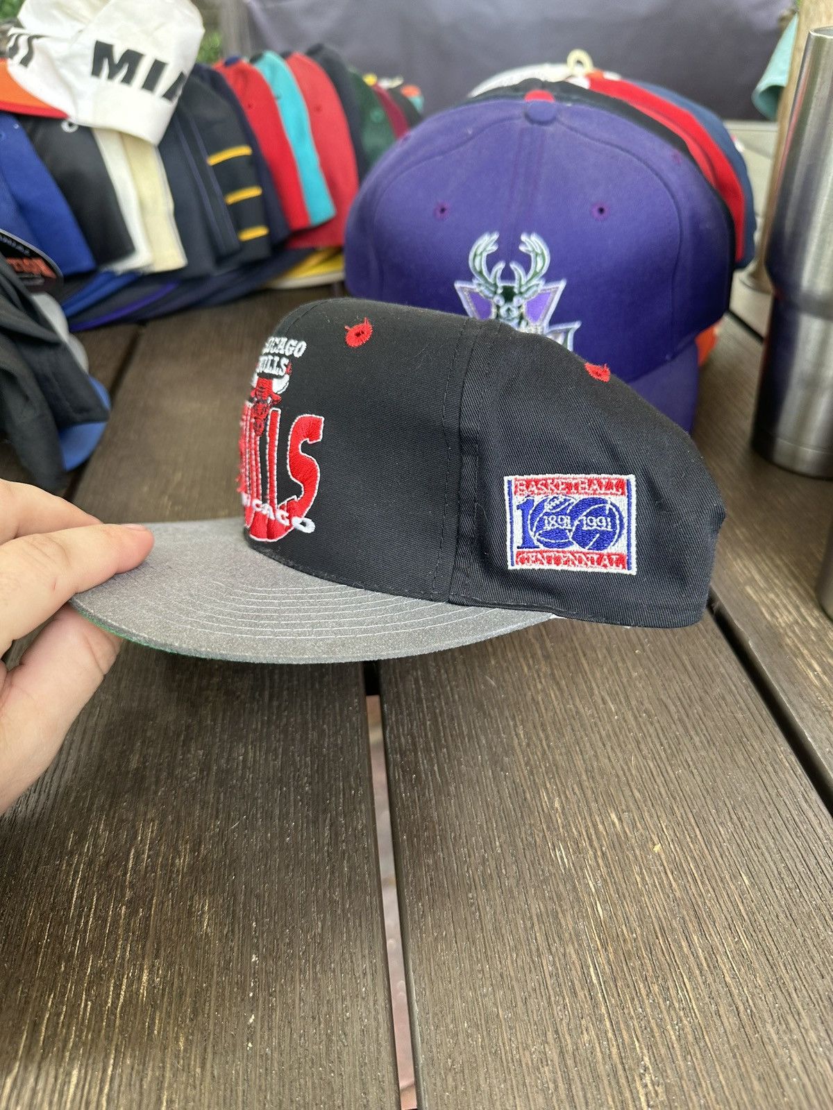 NBA Chicago Bulls vintage 1991 SnapBack Size ONE SIZE - 2 Thumbnail