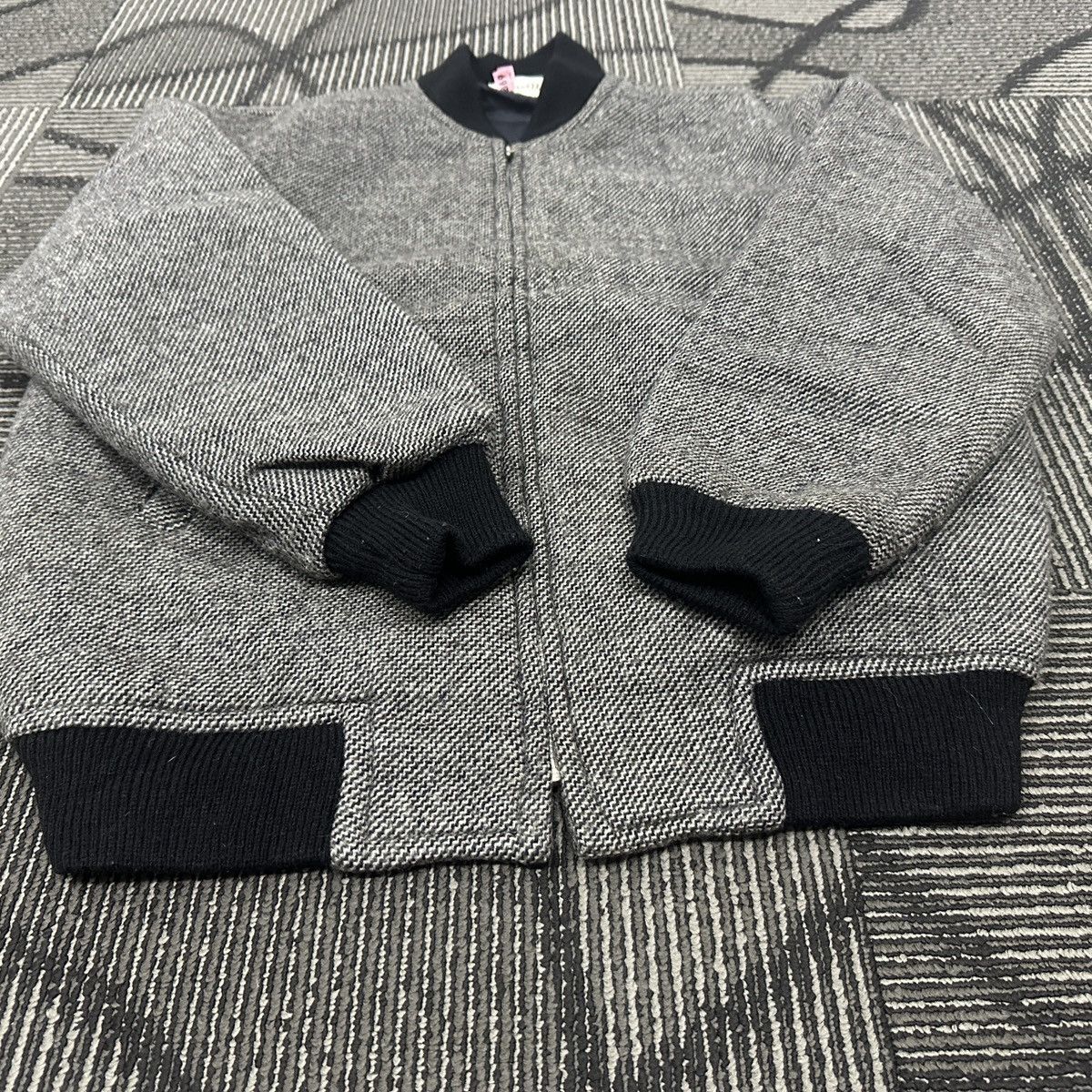 Japanese Brand Vintage Baron Von Wool Bomber Jacket Size US M / EU 48-50 / 2 - 2 Thumbnail