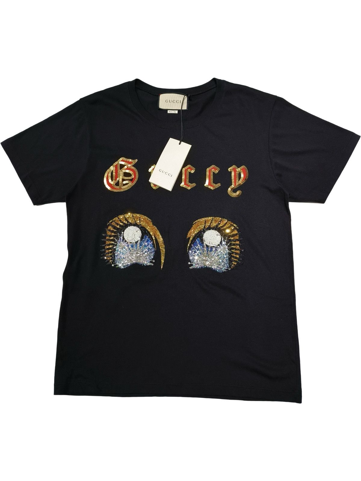 Gucci Gucci Sequined Graphic T-Shirt Size XS Size XS / US 0-2 / IT 36-38 - 1 Thumbnail
