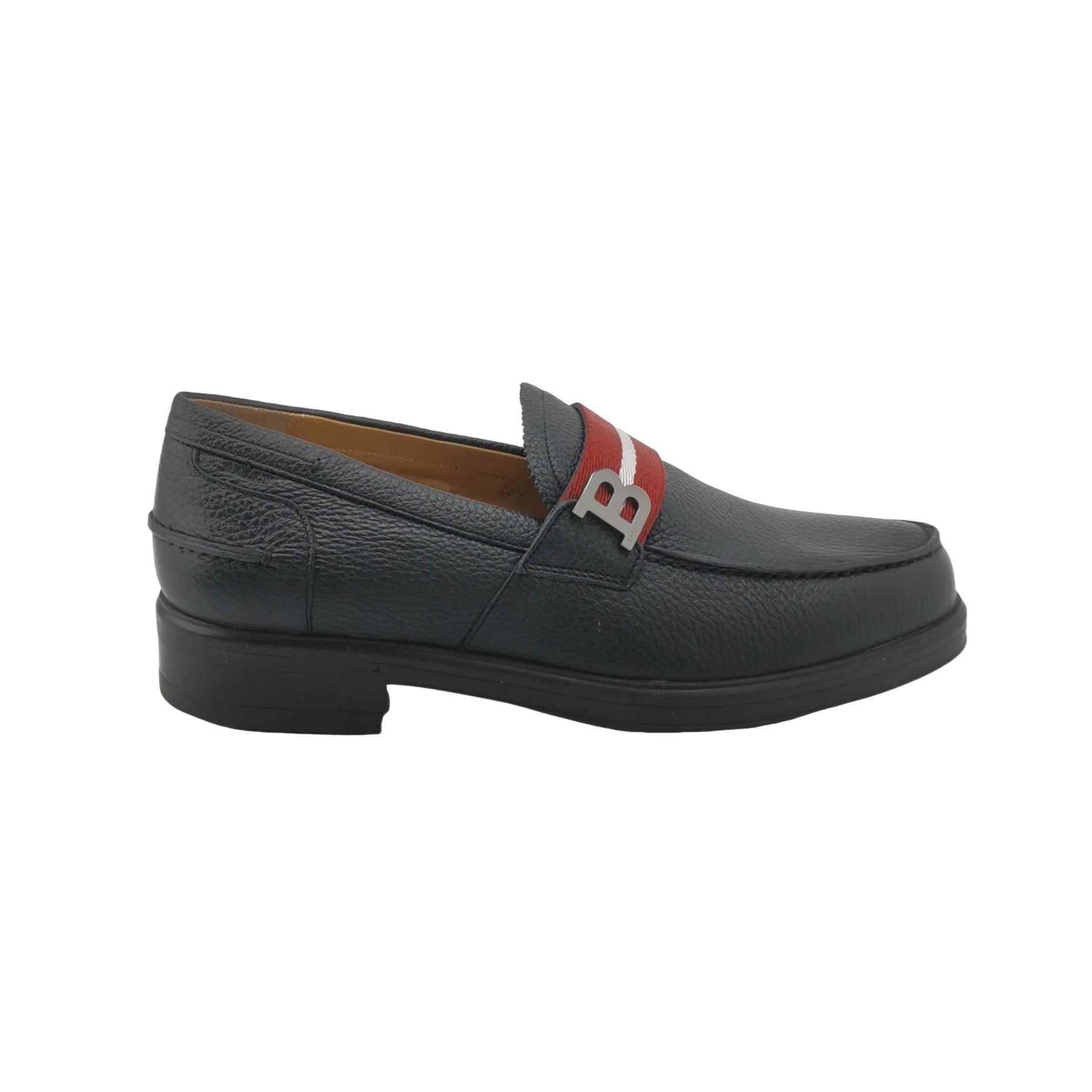 Bally Bally Webbing B Logo Leather Loafers 39.5 Size US 6 / EU 39 - 1 Thumbnail