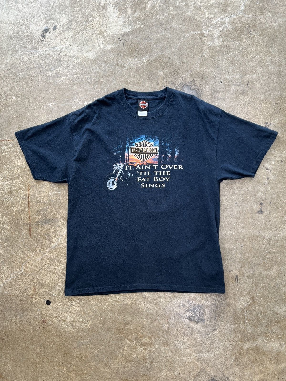 Harley Davidson Vintage Harley Davidson Fat Boy Sings Springfield Tee XL Size US XL / EU 56 / 4 - 2 Thumbnail