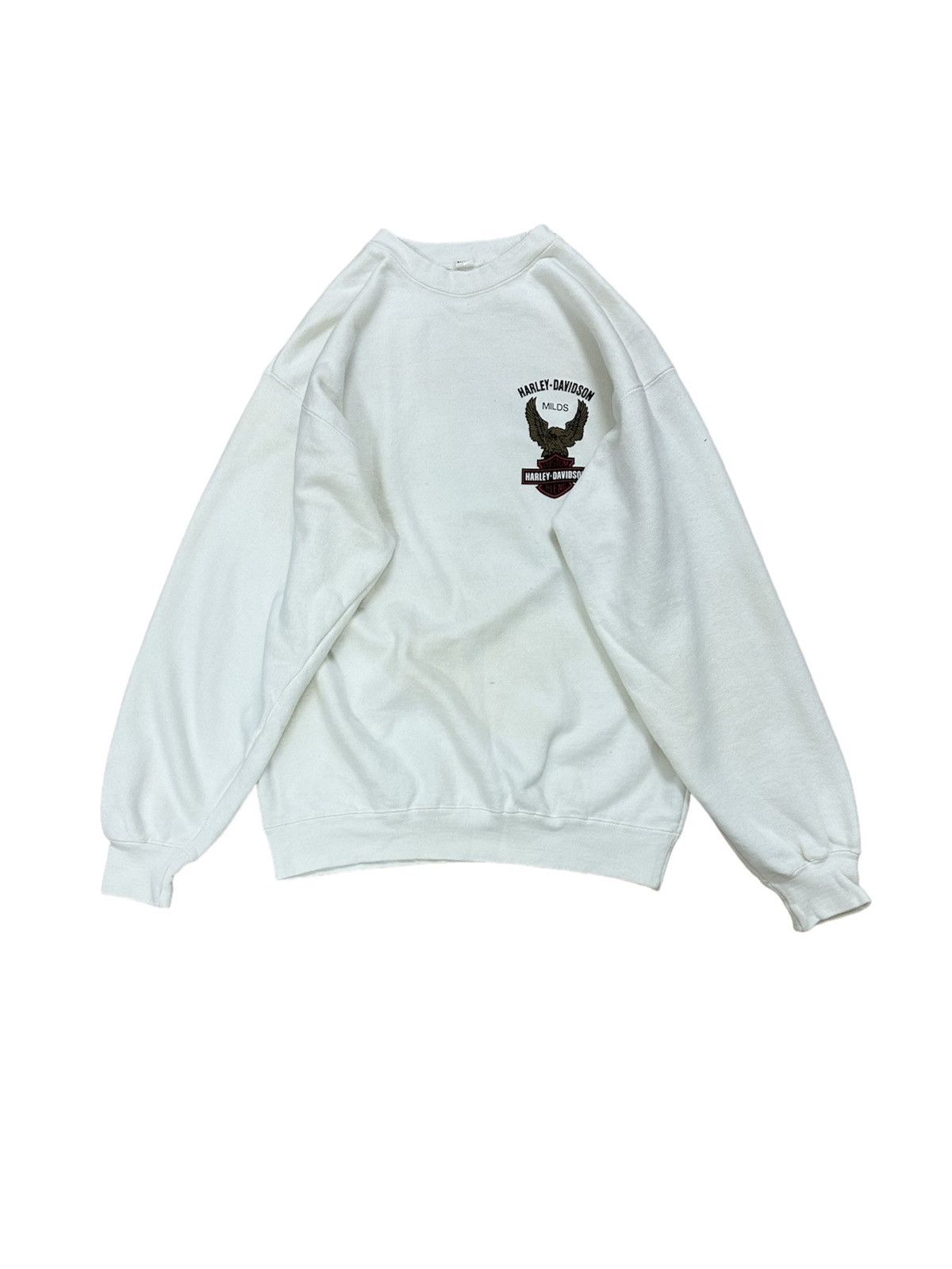 Beauty Beast × Harley Davidson × Vintage Rare Vintage Harley Davidson Milds Custom Blend Sweatshirt Size US M / EU 48-50 / 2 - 1 Thumbnail