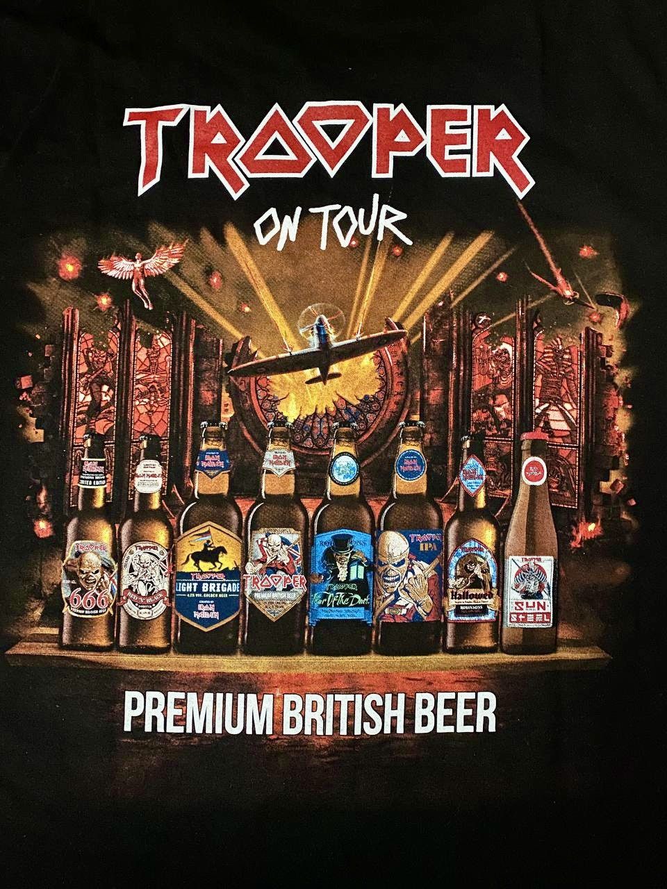 Band Tees Iron Maiden Trooper on tour rock band tee Size US XL / EU 56 / 4 - 4 Thumbnail