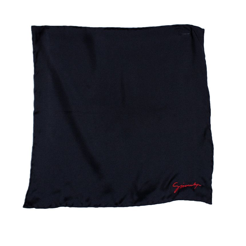 Givenchy Givenchy, black pocket square with embroidery Size ONE SIZE - 1 Thumbnail