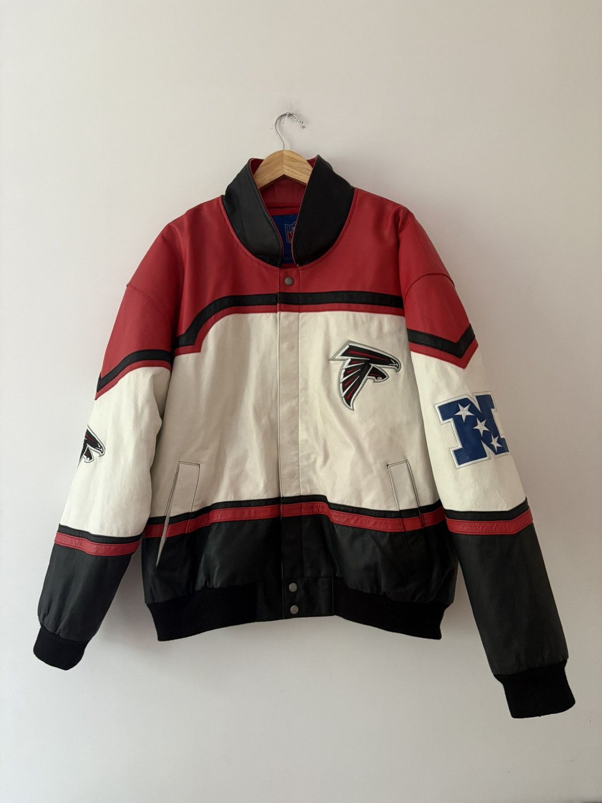 JH Design × Jeff Hamilton × NFL Jeff Hamilton x NFL Atlanta Falcons Leather Jacket – NEW Size US XL / EU 56 / 4 - 2 Thumbnail