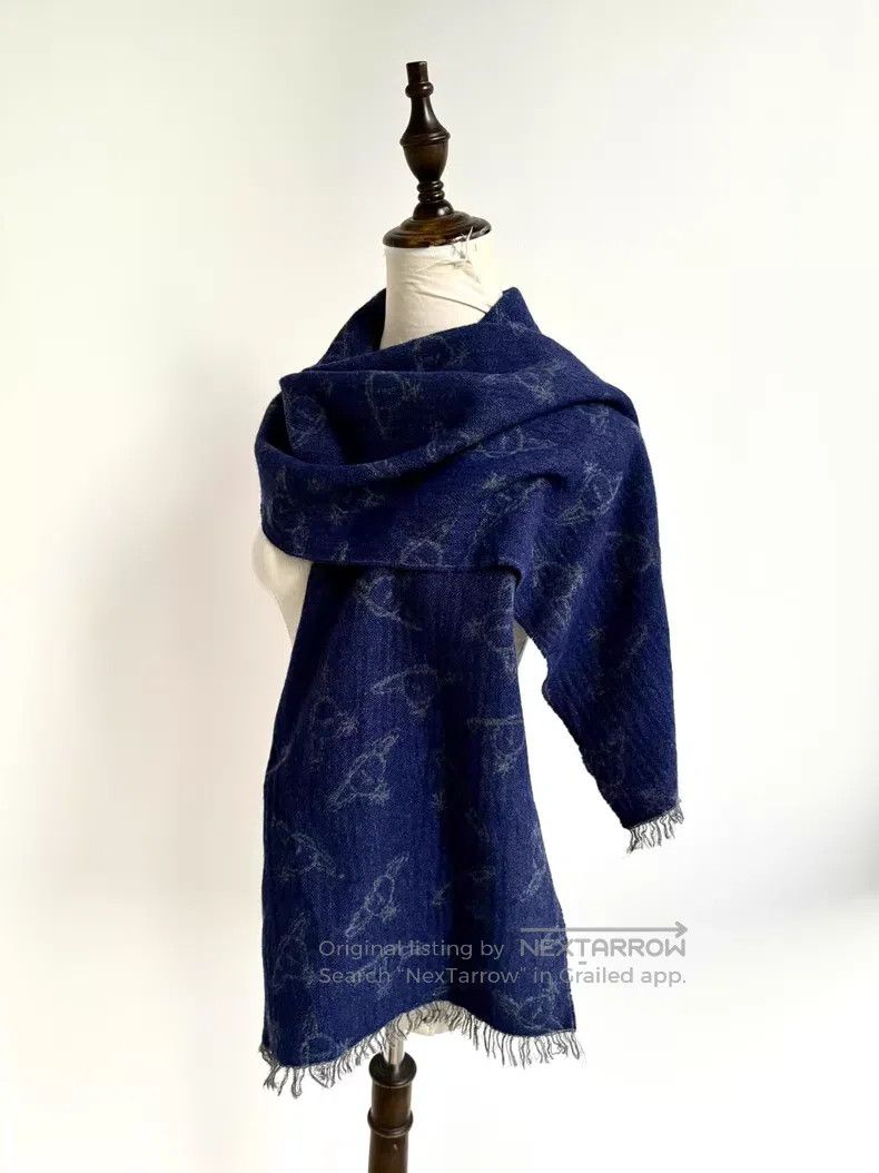 Vivienne Westwood Vivienne Westwood Used Saturn Print Grey Blue Double Sided Size ONE SIZE - 4 Thumbnail