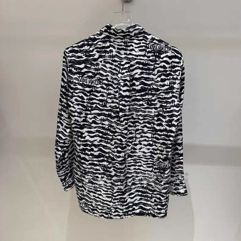 Louis Vuitton Louis Vuitton Black and white tiger stripe silk mulberry s Size XS / US 0-2 / IT 36-38 - 5 Thumbnail