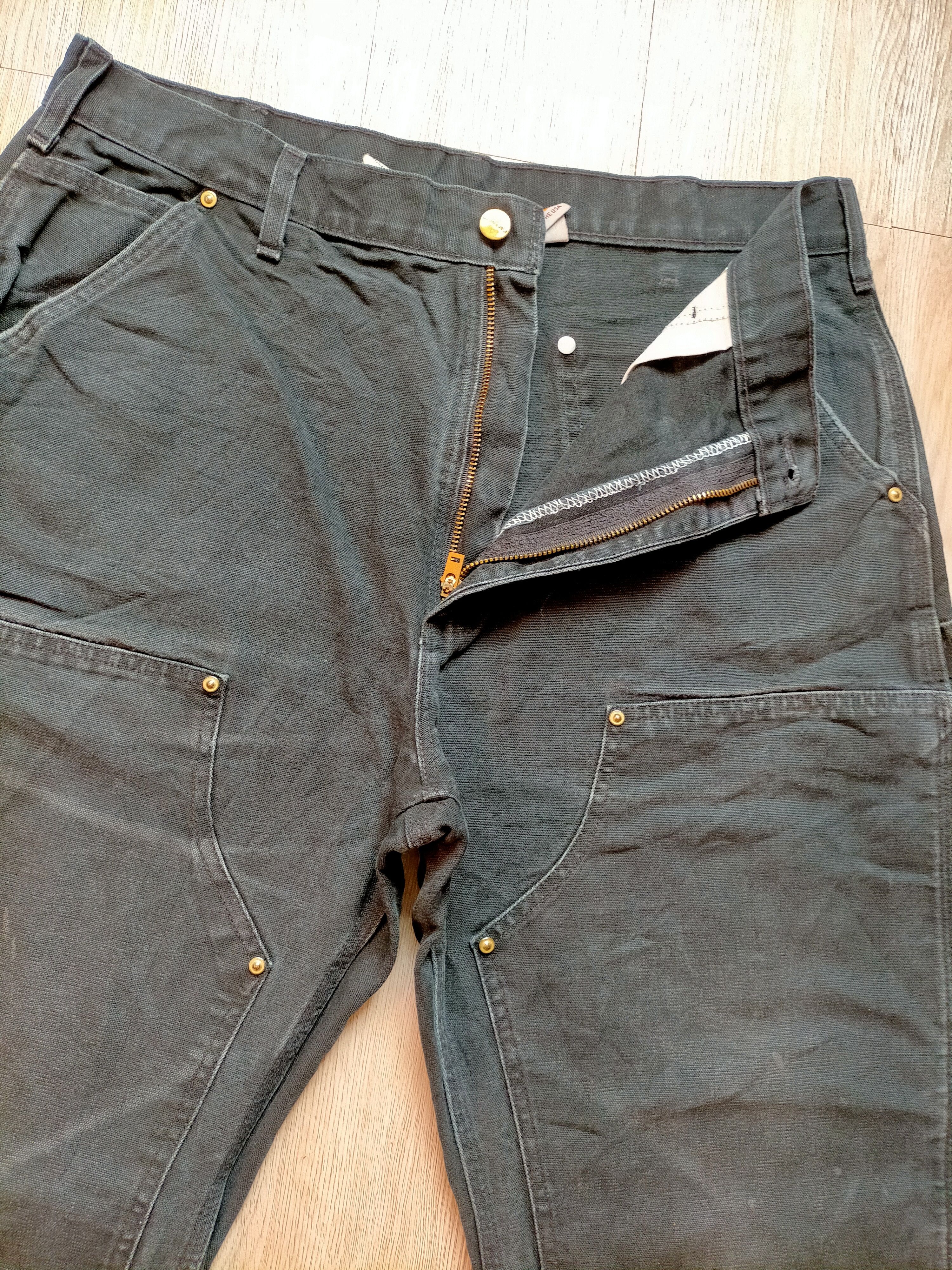 Carhartt Vintage Carhartt Double Knee Black Denim Size US 35 - 7 Thumbnail