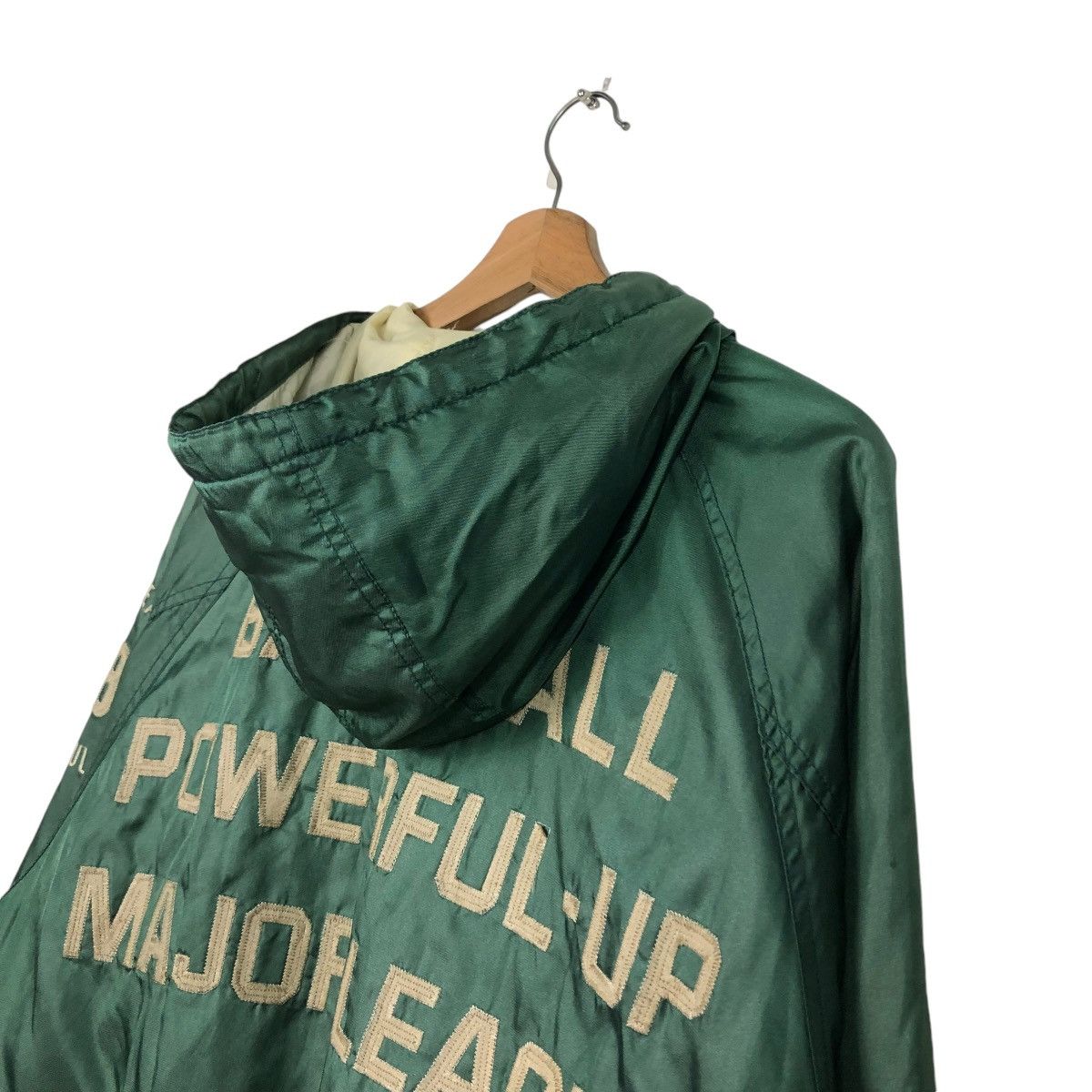 Japanese Brand 🔥SPORTSWEAR BOMBER JACKET MAJOR LEAGUE SPELL OUT BACK HIT Size US M / EU 48-50 / 2 - 12 Thumbnail
