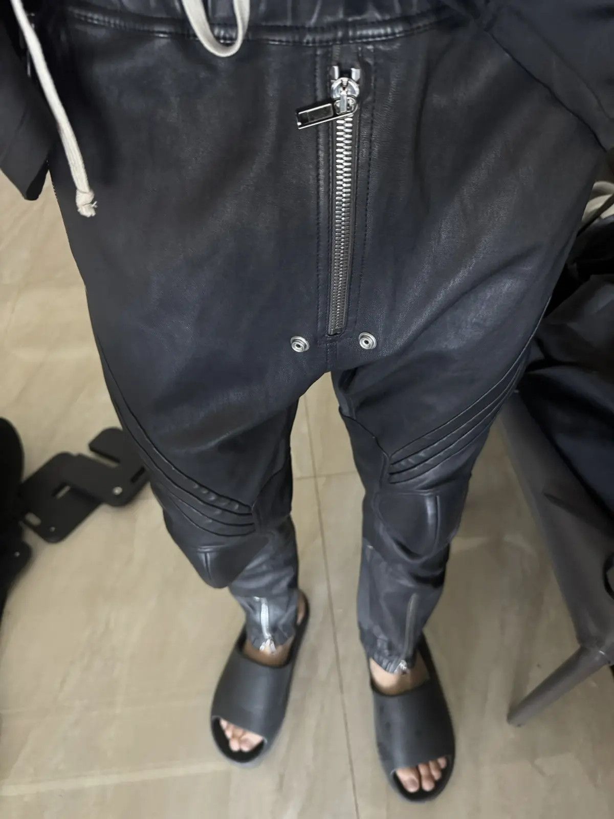 Rick Owens Rick Owens Performas leather biker jogger Size US 40 / EU 56 - 1 Thumbnail