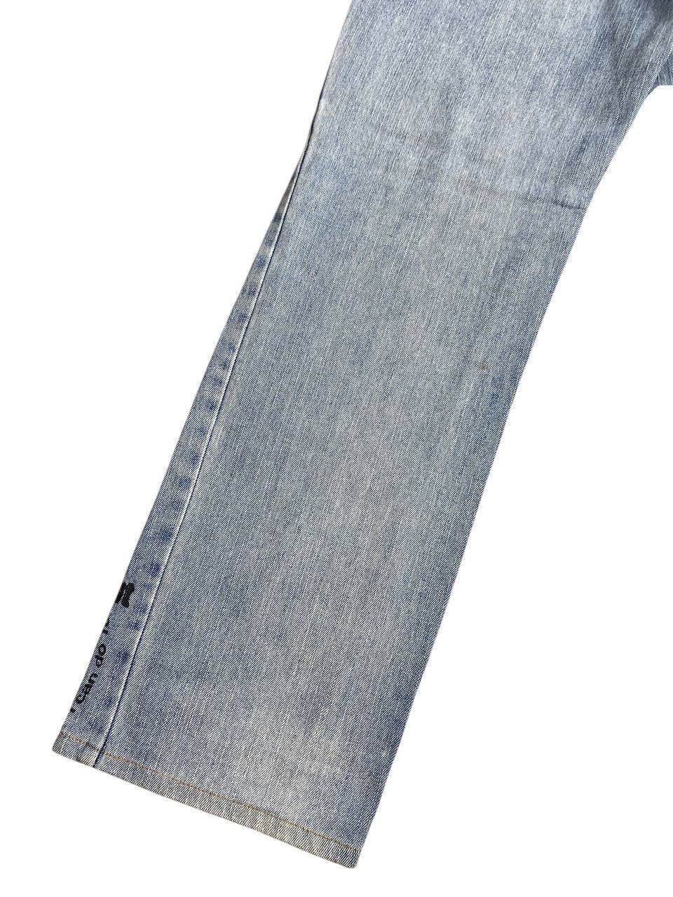 Japanese Brand 2000's In The Attic Poem All Over Print Washed Denim Size US 30 / EU 46 - 17 Thumbnail