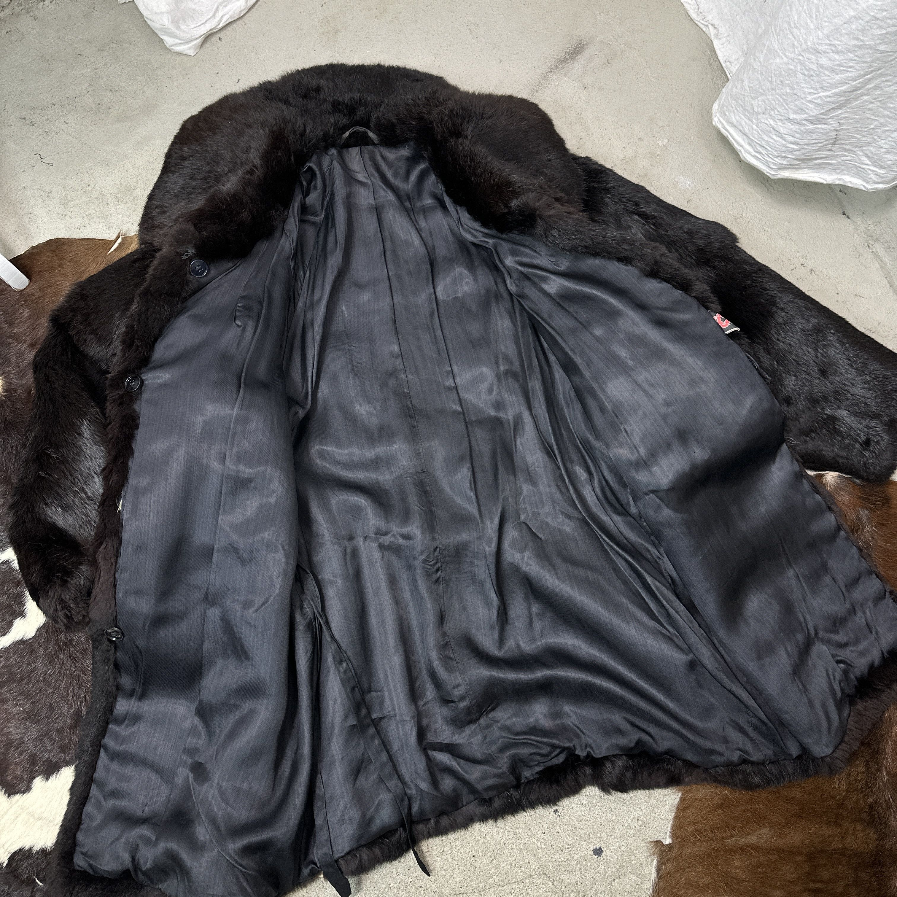 Vintage Vintage Old Money Oversized Chocolate Brown Rabbit Fur 80s Size XL / US 12-14 / IT 48-50 - 10 Thumbnail