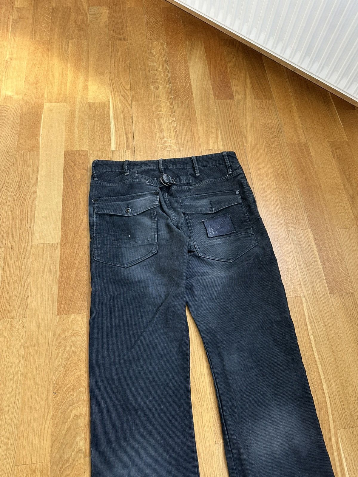 G-Star Vintage G-star Corduroy Pants Patch Logo Y2K Size US 33 - 4 Thumbnail