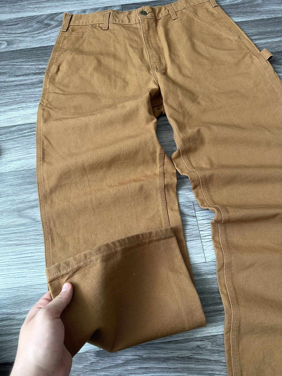 Carhartt × Vintage NEW Carhartt Vintage 34x30 Baggy Tan Carpenter Pants Size US 34 / EU 50 - 4 Thumbnail