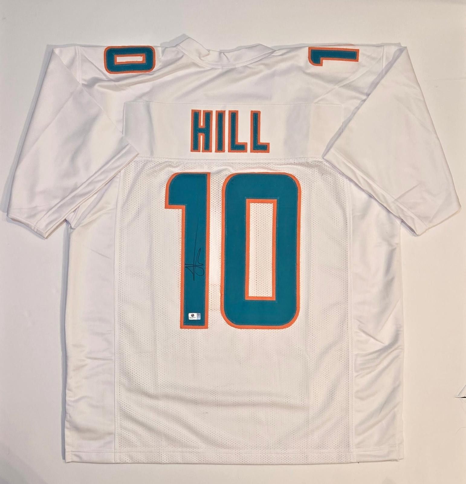 Other Tyreek Hill Dolphins Signed Custom Football Jersey coa (XL) Size ONE SIZE - 2 Thumbnail