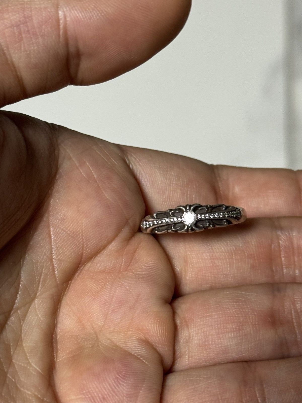 Chrome Hearts Chrome hearts factory set pave mini floral ring Size ONE SIZE - 8 Thumbnail