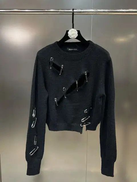 Japanese Brand O-neck Long Sleeve Sweater Size S / US 4 / IT 40 - 6 Thumbnail