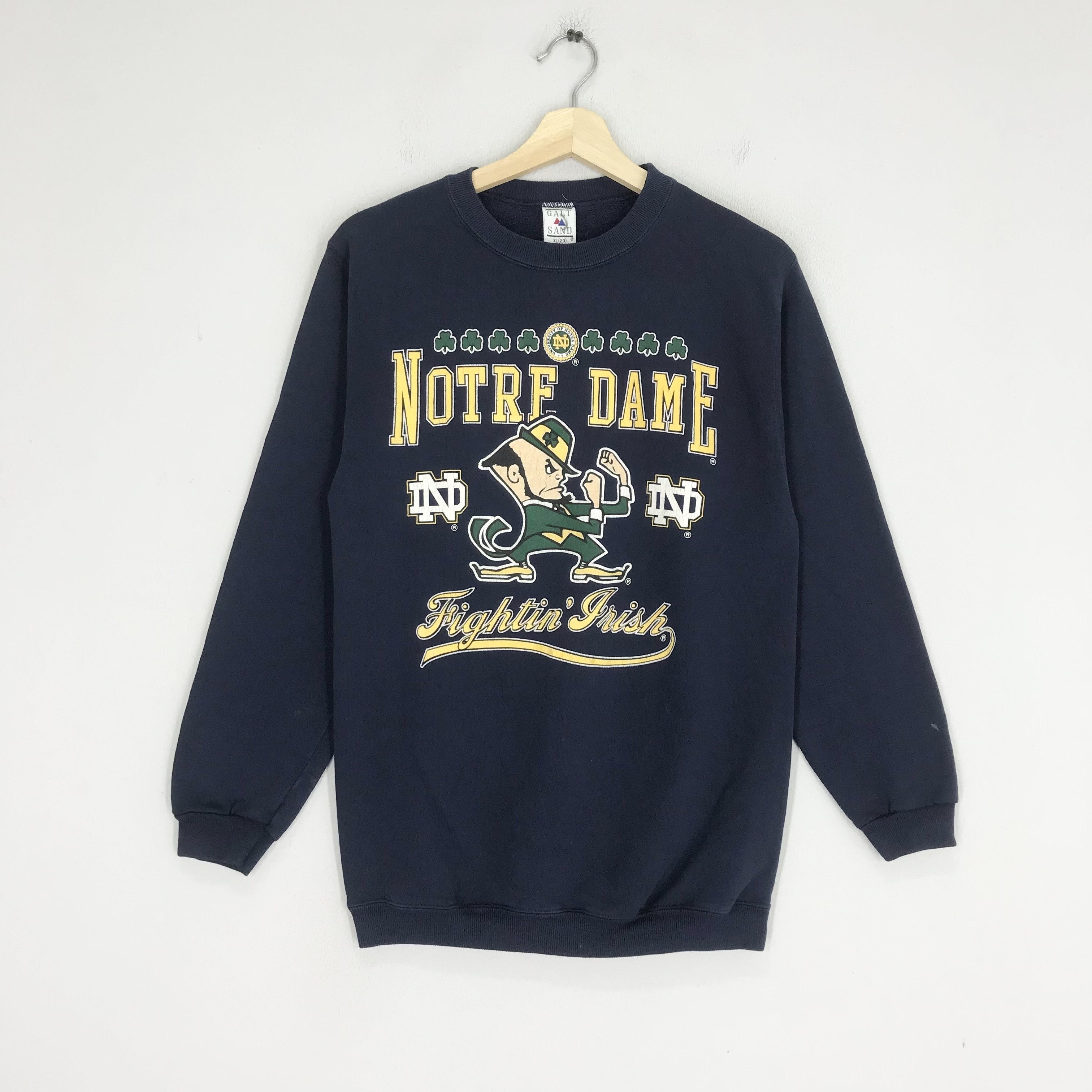 Japanese Brand Vintage 90s Notre Dame Sweatshirt - 56 Size US S / EU 44-46 / 1 - 1 Thumbnail