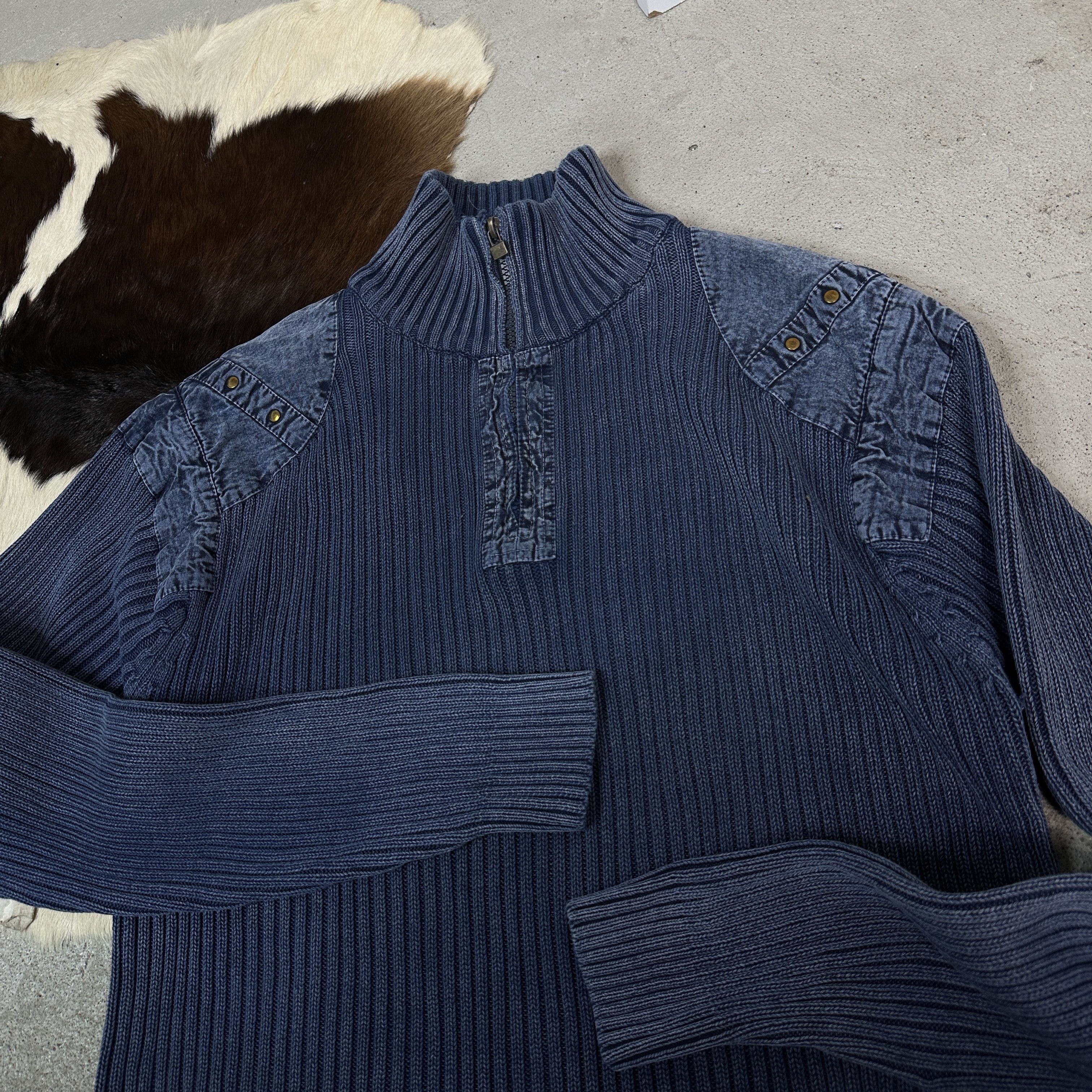Vintage Vintage Ribbed Faded Sweater Size US L / EU 52-54 / 3 - 2 Thumbnail