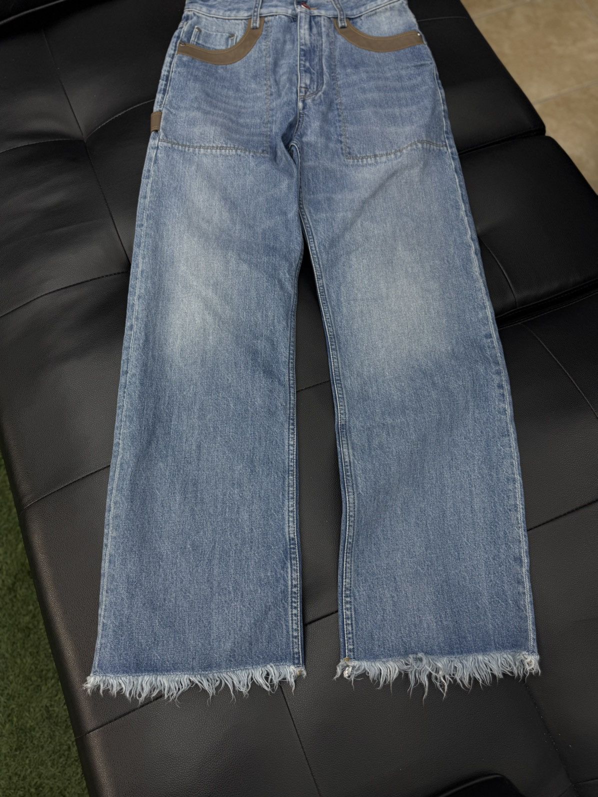 Fendi Fendi Blue Jeans Leather Size 30/34 $1500 Retail Size US 30 / EU 46 - 2 Thumbnail