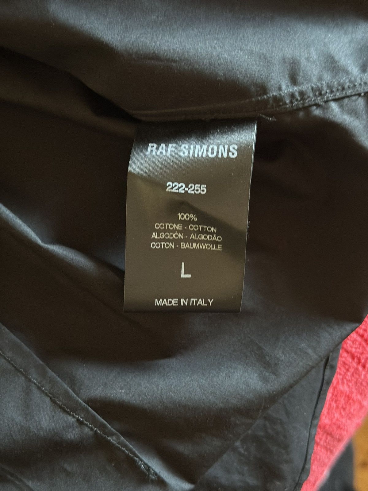 Raf Simons RAF SIMONS BICOLOUR AMERICANO SHIRT | BLACK/PINK Size US L / EU 52-54 / 3 - 5 Thumbnail