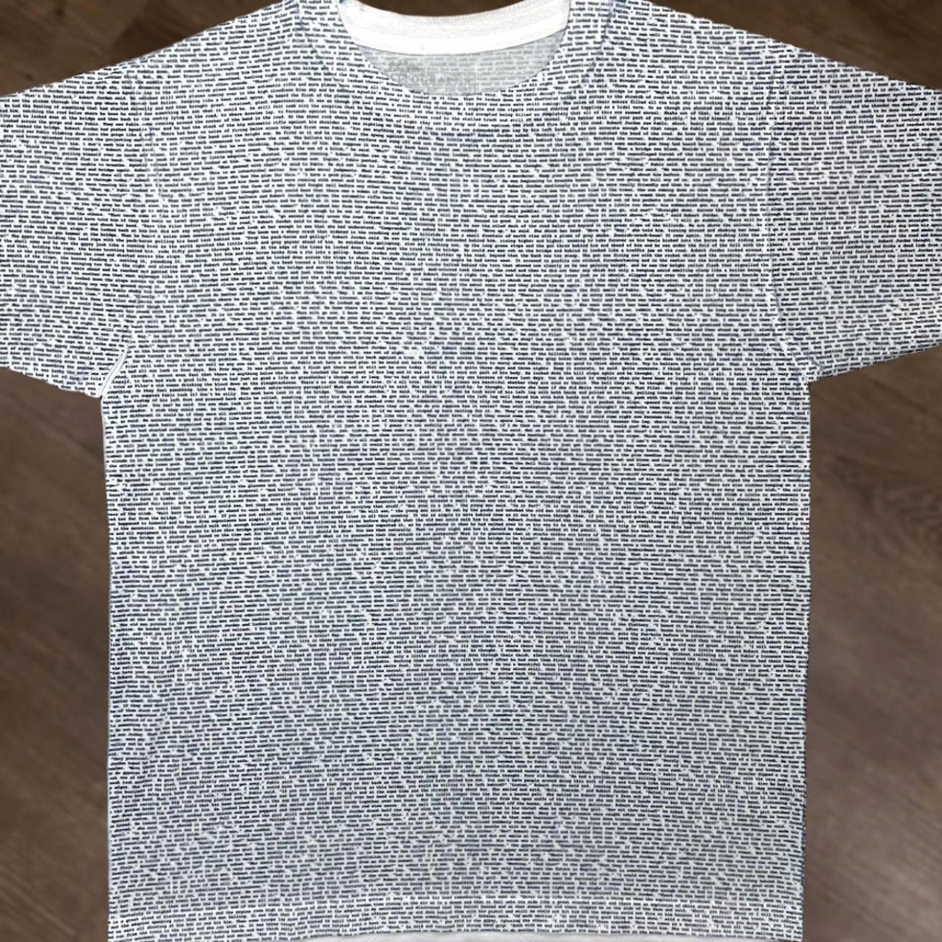 Vintage Litographs Mens Large White Graphic Tee T-Shirt Short Sleeve Full Text Print Size US L / EU 52-54 / 3 - 1 Thumbnail