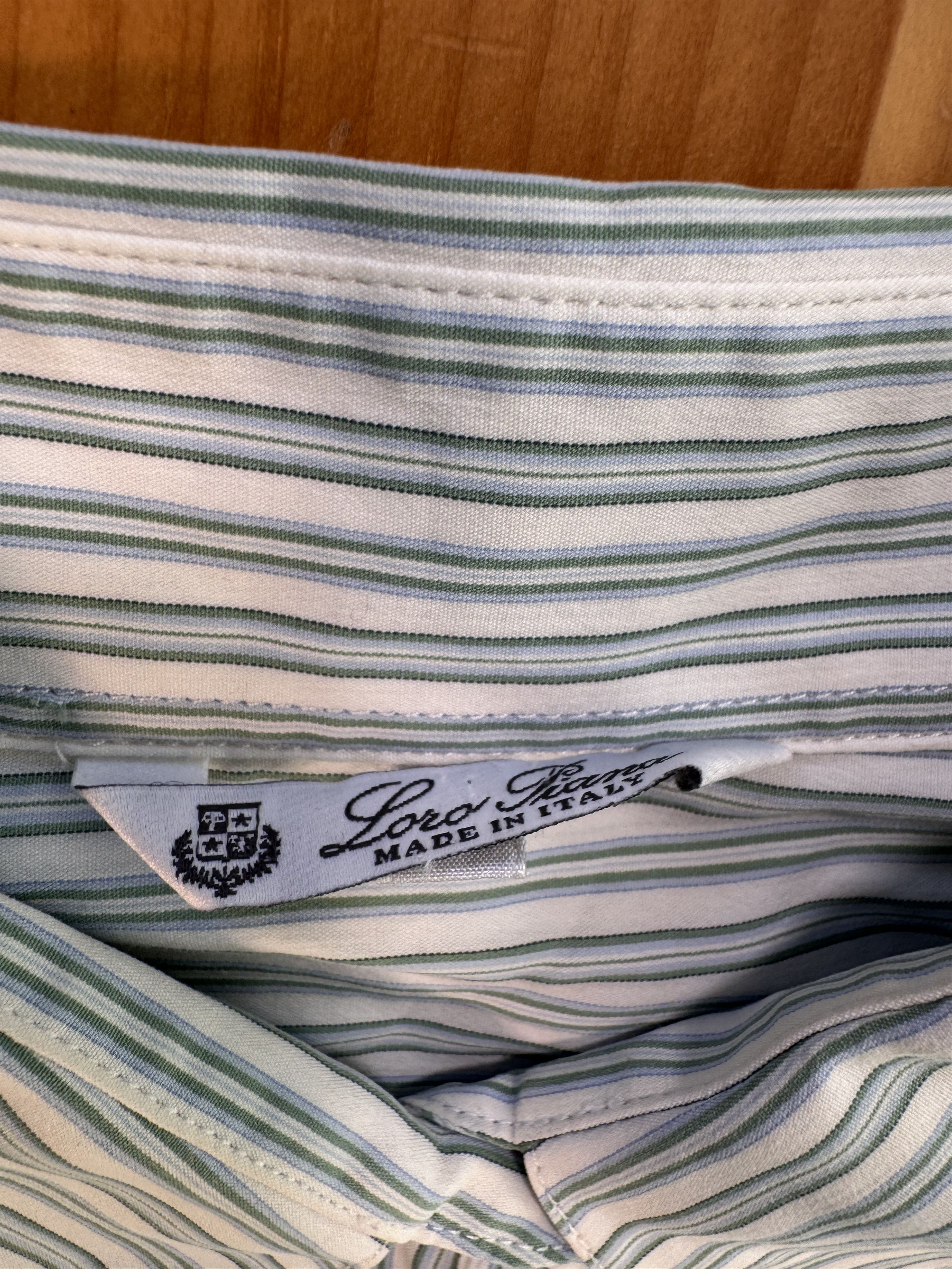 Loro Piana Lora Piana Stripe Dress Shirt Size US M / EU 48-50 / 2 - 5 Thumbnail