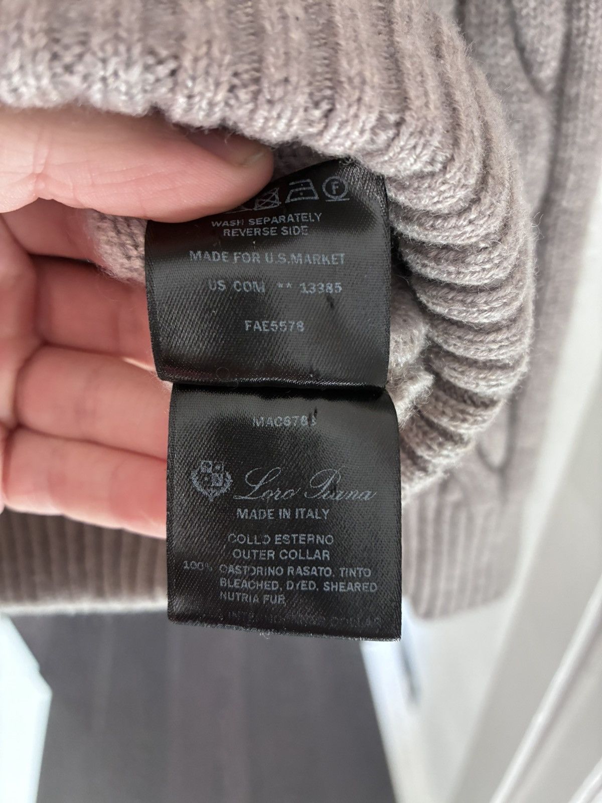 Loro Piana Loro Piana fur quarter zip size 52 /large Size US L / EU 52-54 / 3 - 6 Thumbnail